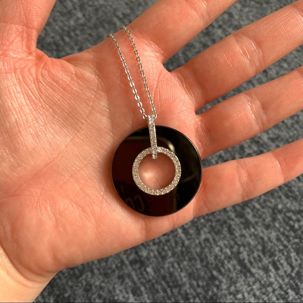 Swarovski Circle Pendant Necklace